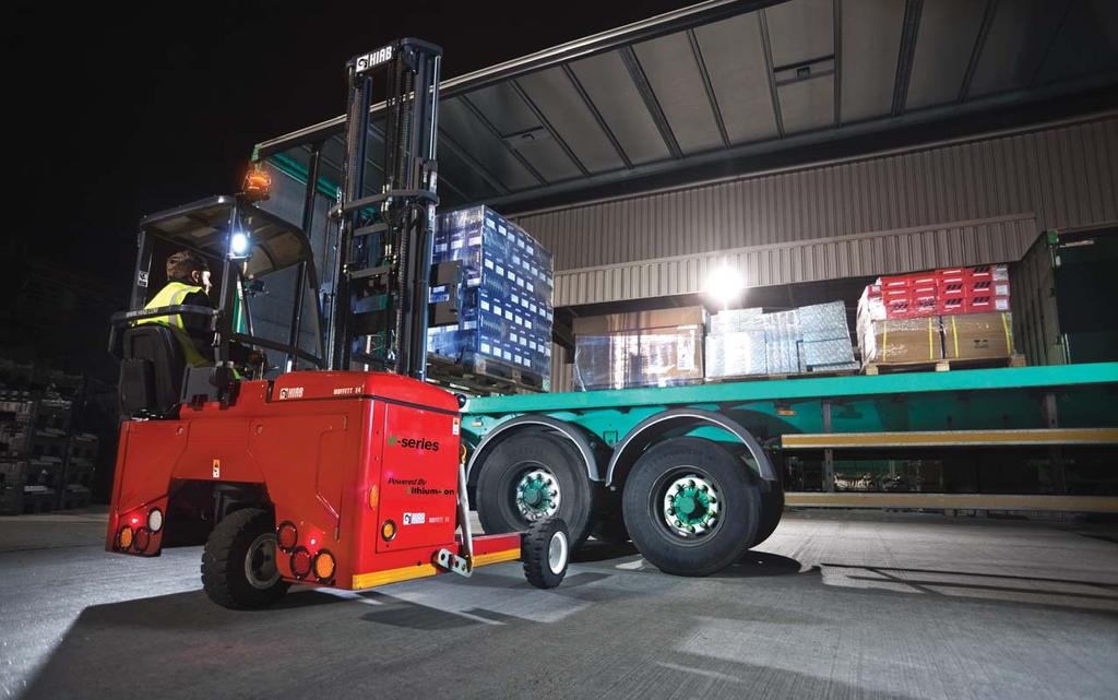 Designed for outside to inside operation The Truck-mounted forklift for your business Warehouse deliveries The Hiab-Moffett truck mounted forklift has a proven track record of saving time and money