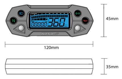 Gauge Display in 5 levels (one level means 20% fuel) Fuel Resistance Setting 100 Ω 510 Ω Indicators lights Turn signal