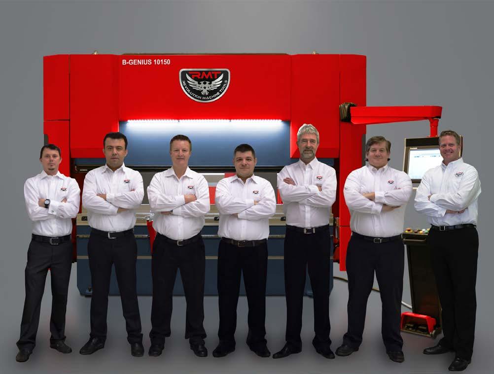 ABOUT RMT Some of the Revolution Machine Tools Team Revolution Machine Tools (RMT), founded by long time industry leader Kyle Jorgenson, is a metal fabrication machine tools company.