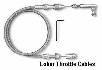 190 * Oversize shipping / PHONE: 215-348-5568 / FAX: 215-348-0560 LOKAR THROTTLE CABLES L-TC1000HT Stainless 24" 57.