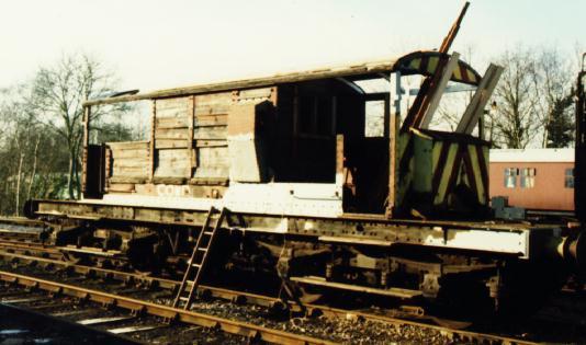 Some rotten woodwork was stripped from the vehicle at Horsted Keynes prior to its movement to Kingscote, Richard Salmon 56290 was moved to Kingscote, where initial restoration was undertaken and