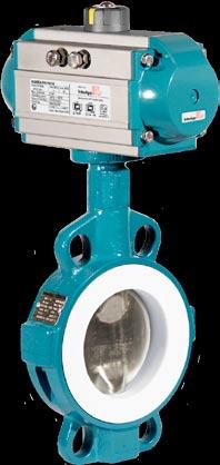 Description Centric butterfly valve plastomer lined for On/off and control