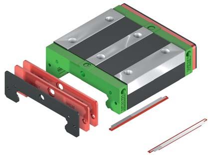 Linear guideways WE series 2.4.11 Sealing systems Various sealing systems are available for HIWIN blocks. You will find an overview on page 20.
