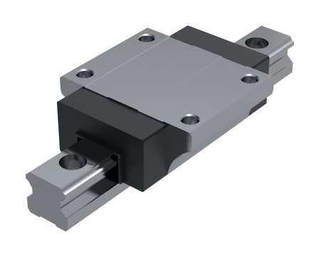 Flanged Carriages - Standard with retained ball cage Linear Guideways L1016.F Material Hardened and ground steel.