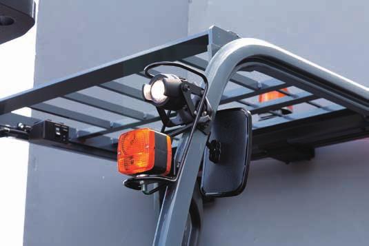for the headlights and rear working lights. Hood Latch The easytooperate latch provides quick access to the engine compartment.
