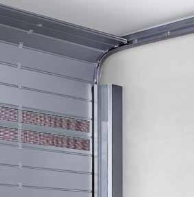 High-speed sectional door HS 5015 PU N With normal track application NEW The space-saving track application For tight spaces in the lintel area, we recommend track application N.