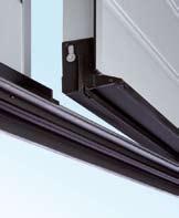 Continuous strip Built inconspicuously into the door frame to prevent trapping.
