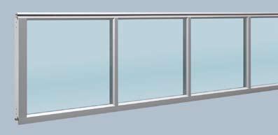 Section window Type E Clear view: 725 370 mm Glazing frame: Black plastic frame Door section height: 625, 750 mm A clear view without centre