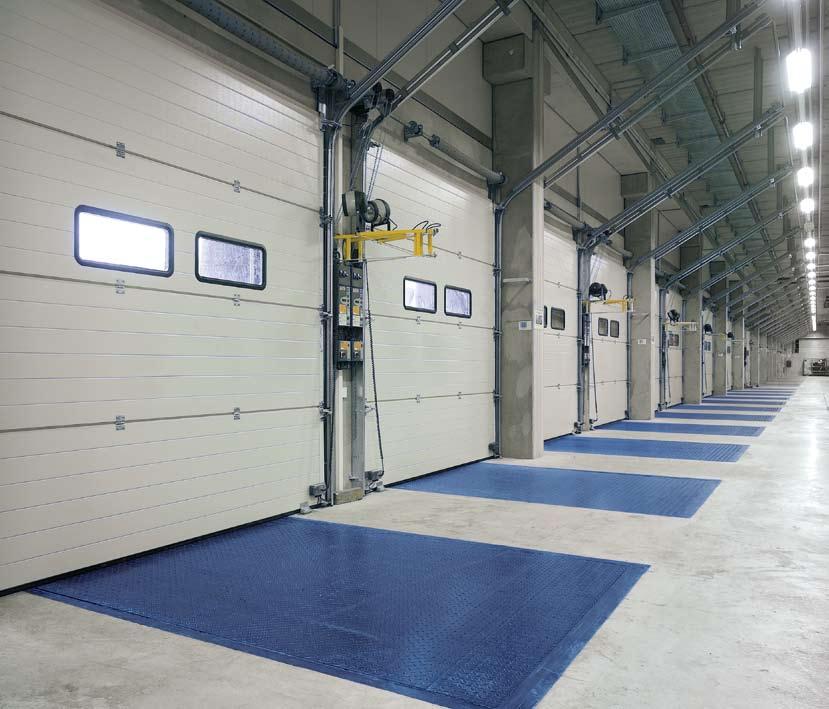 Hörmann sectional doors can be adapted to any building Sound planning for old and new buildings The door s guidance system should in no way impede the workflow within the building.