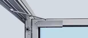 Optional multiple-point locking The wicket door is locked over the entire door height with one bolt and hook bolt