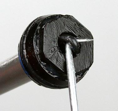 Use a pick to pierce and remove the inner o-ring.