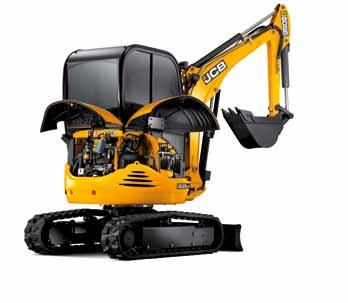 For less routine maintenance, we were the first manufacturer to introduce a tiltable cab on this size of mini excavator.