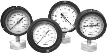 Process Gauges PROCESS GAUGE OPTIONS ALUINU CASE Dial Divisions Ranges Vacuum COPOUND 30" Hg VAC to 5 30" Hg VAC to 30 30" Hg VAC to 60 30" Hg VAC to 50 30" Hg VAC to 300 PRESSURE 0 to 5 0 to 30 0 to