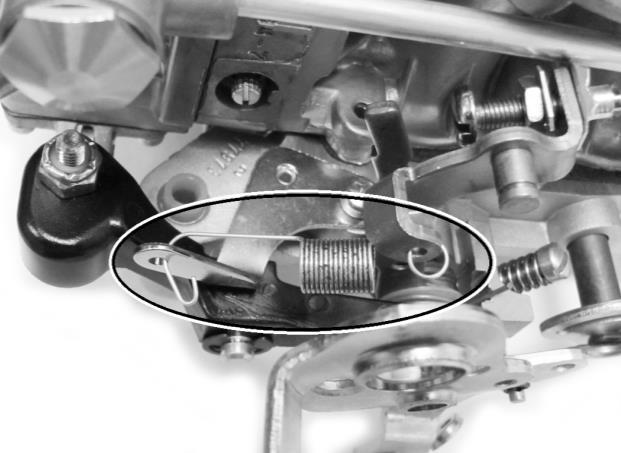 GM Application with Automatic Transmission: Remove the throttle cable and automatic transmission kickdown stud (if any) from the original carburetor and mount these in similar locations on the Holley