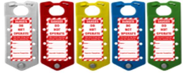 KRM LOTO LABELED HASP KRM Lockout Tagout labeled hasp with