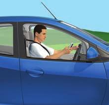 HAND-HELD MOBILE PHONES Drivers must not use a hand-held mobile phone when driving, unless the device is completely hands-free or mounted securely to the vehicle and touched infrequently and briefly.