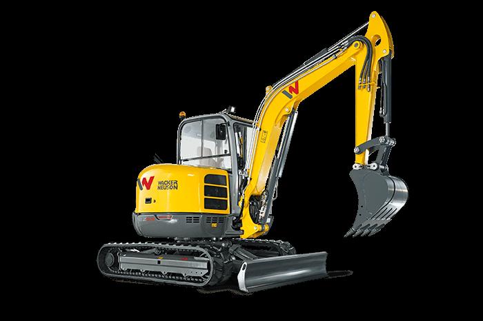 EZ53 Tracked Zero Tail Excavators Best performance of its class High excavation performance even in hard to reach areas. The EZ53 is the perfect equipment for operations close to walls or buildings.