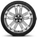 5J 5-twi-spoke V desig cotrastig grey, diamod cut alloy wheels with 255/40 R21 tyres 1,500 PQH 21 x 8.