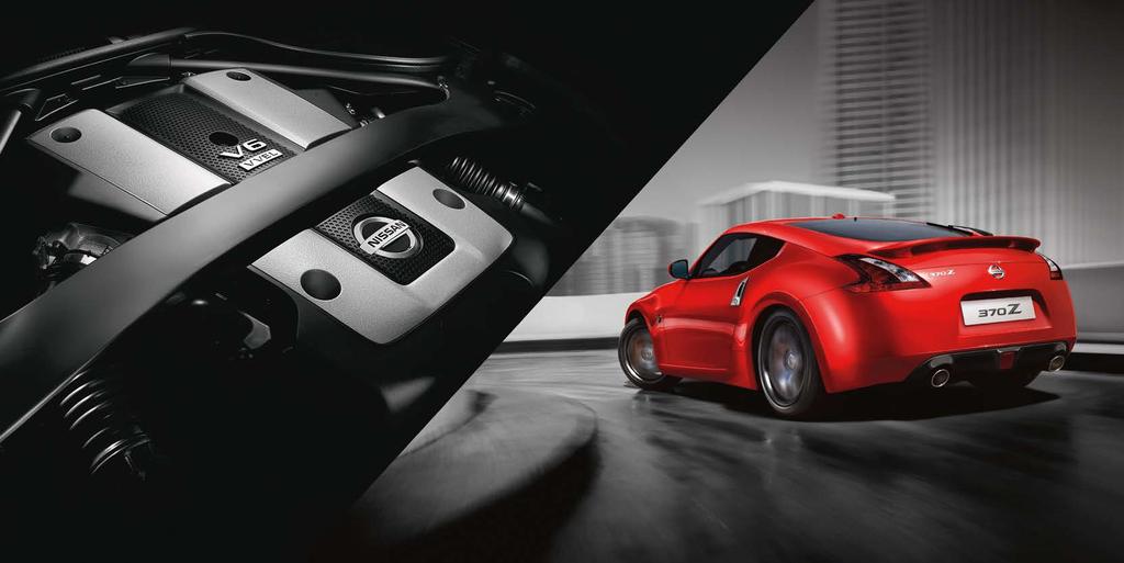 LEGENDARY POWER The 370Z is powered by the 4th-generation VQ V6 engine. With 3.