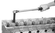 manufacturing Features: T Adjustable torque wrench with 1/2" single square drive for controlled clockwise tightening (type BC no. 8573).