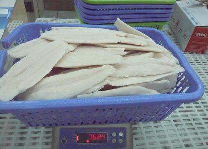 IQF Pangasius Fillet Inspection Report-PO #20350 Cargo Description : IQF Pangasius Fillet, Skinless & Boneless, Deep skinned, white meat, fully trimmed, size: 5-7, 7-9 and 9-11 oz, stpp treated, 100%