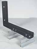 Can be used with 2808, 1708, 4208 clamps. No. 1483 Double Track Wall Bracket 1 2 lbs. 4 oz.