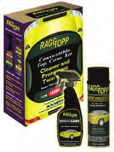 RAGGTOPP Convertible Top Cleaner Safely removes even the toughest soils & stains. 88-0253-1 16 oz. Spray 13.99 ea. Cannot ship by air.