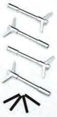 99 set 1964-72 Small Block Chrome Valve Cover Wing Bolt Set Set Of 4 Completes One Valve Cover 630074 8.