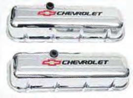 1965-72 Big Block Valve Covers With Chevrolet Script & Bowtie A Great Way To Dress Up Your Engine High