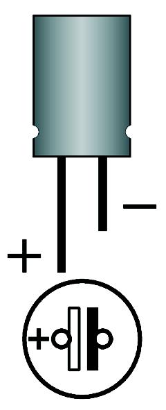 Electrolytic capacitors Electrolytic capacitors are often used to store energy. In contrast to ceramic capacitors they are polarized. The value is given on the package.