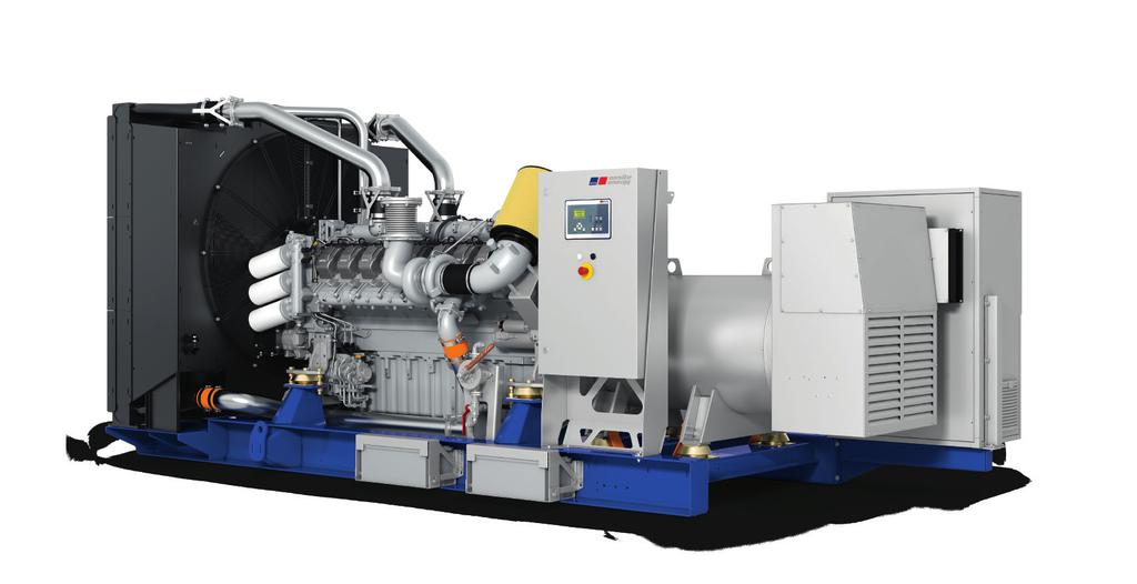 and power - Wide operating range without derating // MTU Onsite Energy is a single-source supplier // Global product support // Standards - Engine-generator set is designed and manufactured in