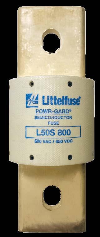 POWR-SPEED Fuses L50S SERIES HIGH-SPEED FUSE 500 Vac 450 Vdc 10-800 A Traditional Round-Body Style Description Littelfuse L50S Series High-Speed Fuses are designed to protect today s equipment and