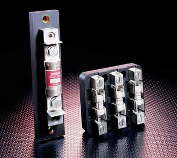 Blocks and Holders Class T Fuse Blocks 00 and 600 Volt Features/Benefits Bases are molded phenolic.