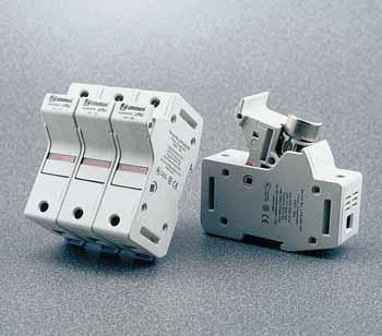 Blocks and Holders Fuse Blocks, Holders and Accessories Class J POWR-SAFE Holders Features/benefits Meets Dead Front requirements and IEC Type IP20 protection. Mountable on 5mm DIN-Rail.