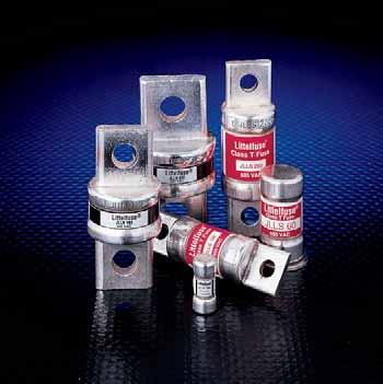 General Purpose Fuses JLLN/JLLS POWR-T Class T Fuses 00/600 VAC Fast-Acting 200 Amperes Applications Littelfuse Class T fuses can be used in applications that require fastacting protection, such as