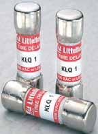Midget & Electronic Fuses Midget Fuses Supplementary Overcurrent Protection KLQ Series Fuses FLU Series Fuses The Littelfuse KLQ series is designed to protect gaseous vapor fixtures, HID ballasts,