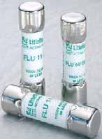 Voltage Rating: 600 VAC Interrupting Rating: 0,000 amperes Approvals: Standard 248-4 UL Listed (File No: E0480) Dimensions: 2" x 8" The Littelfuse FLU series is designed specifically for the