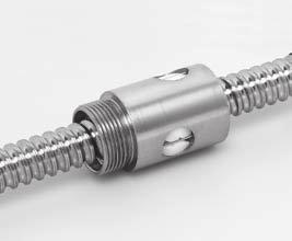 Carry type «FGI» Nut with mounting thread and single-thread ball return Legend = nominal screw diameter [mm] d 1 = outside screw diameter [mm] = core diameter [mm] p = pitch [mm] i = number of ball