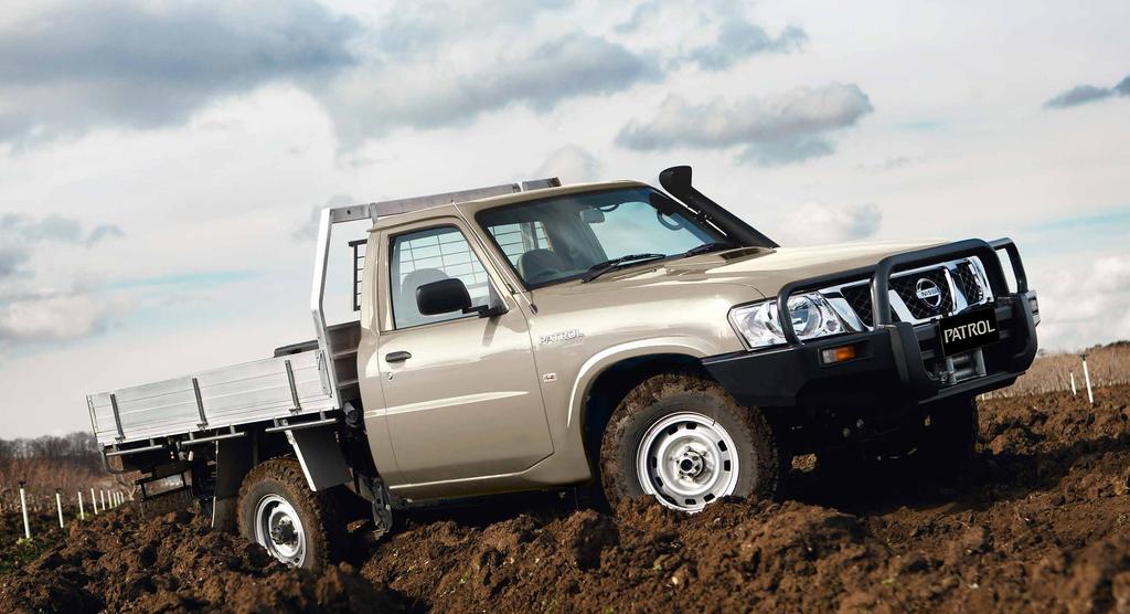 POWERFUL DIESEL ENGINE The Nissan Patrol Cab Chassis range is powered by a 3.
