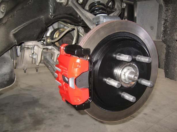 Please follow instructions in your service manual on installing the base model brakes onto your car if you are un-sure of how the items fit.