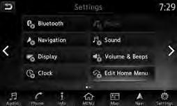 NEW SYSTEM FEATURES 5 2 3 3 4 6 HOW TO USE YOUR MURANO S TOUCH-SCREEN DISPLAY Launch Bar Various functions can be accessed