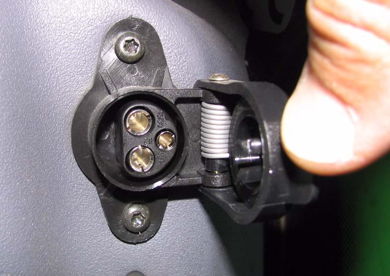 an adapter cable to connect the AutoFarm power cable to the power outlet in the cab.
