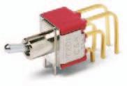 Miniature Switches eatures/benefits Multi-pole and multi-position Wide variety of actuator and termination options Epoxy sealed terminals prevent contamination during soldering Typical Applications
