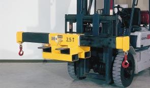 secutex cross beams for fork lift trucks Cross beam with hook! When using the cross beam, the load capacity and the centre of gravity of the fork lift truck must be observed!