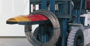 000 mm fork length The secutex coil shoe allows safe and reliable transportation of metal and wire coils.