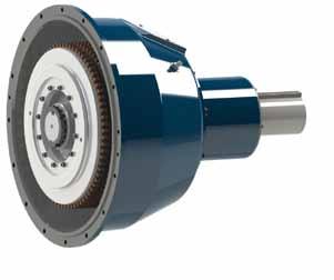 Actuation is accomplished through either a stationary cylinder-piston arrangement, or through internal shaft and clutch passages. The clutch is bored and keyseated for shaft mounting.