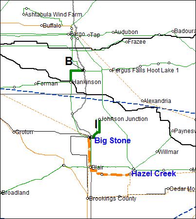 NAS3: Big Stone Hazel Creek 345kV (OTP OTP) Pool MISO Future Annual APC savings ($M) 2017 2022 2027 20 year NPV ($M) B/C ratio BAU -- 2.84 19.08 109.70 0.68 HG -- 10.69 56.35 325.22 1.