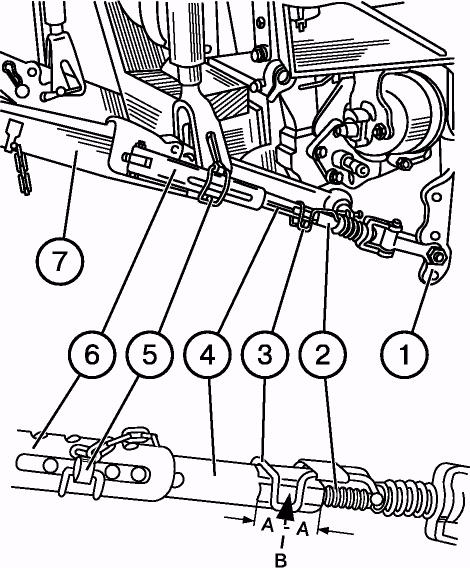 Section E. Unitizing Belarus-510/512 Operating manual Partial lock of telescopic rods ATTENTION! The telescopic rods must be installed only to the hole that is second from the bottom.