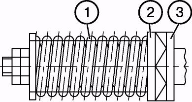 Section E. Unitizing 3. Unscrew the six bolts (4), remove the lock plate (6) and remove the shank (5). 4.