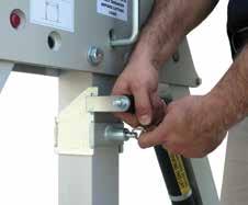 Adjust mast lifting handle with
